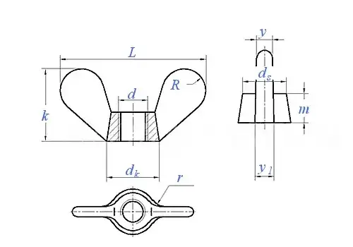 Butterfly Wing Nut Din 315